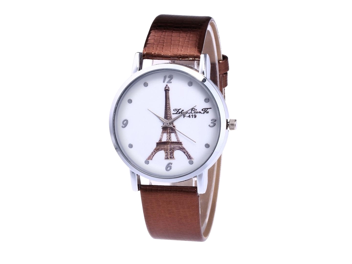 Reloj De Pulsera Unisex De Cuero Con Movimiento De Cuarzo, Ideal Para Negocios Y Uso Diario (marrón).