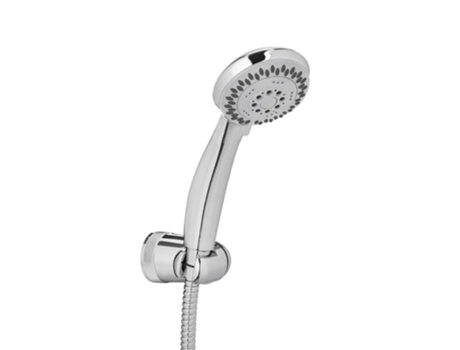 Ducha INVENA Conjunto de De Grifo Mezclador Cromado, Cabezal de Multifunción, Manguera de 150 cm, Soporte de Pared