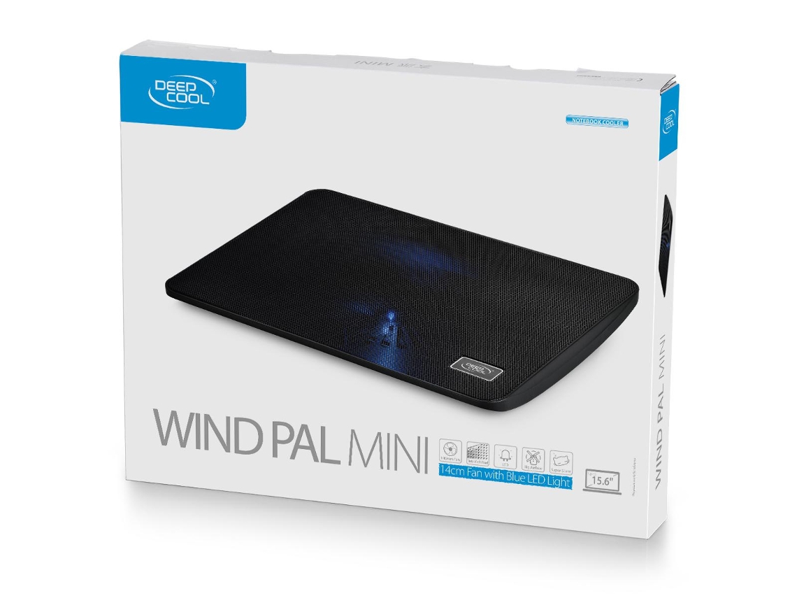 Deepcool Wind Pal Mini ordenador base de refrigeración 39,6 cm 15,6'' 1000 rpm negro
