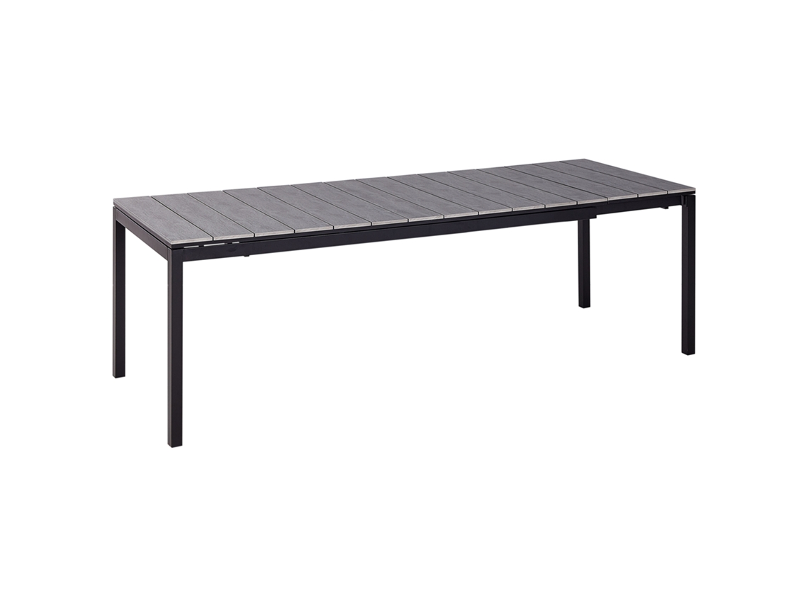 Mesa Extensible BELIANI Tofane en Aluminio Gris 248X90X77