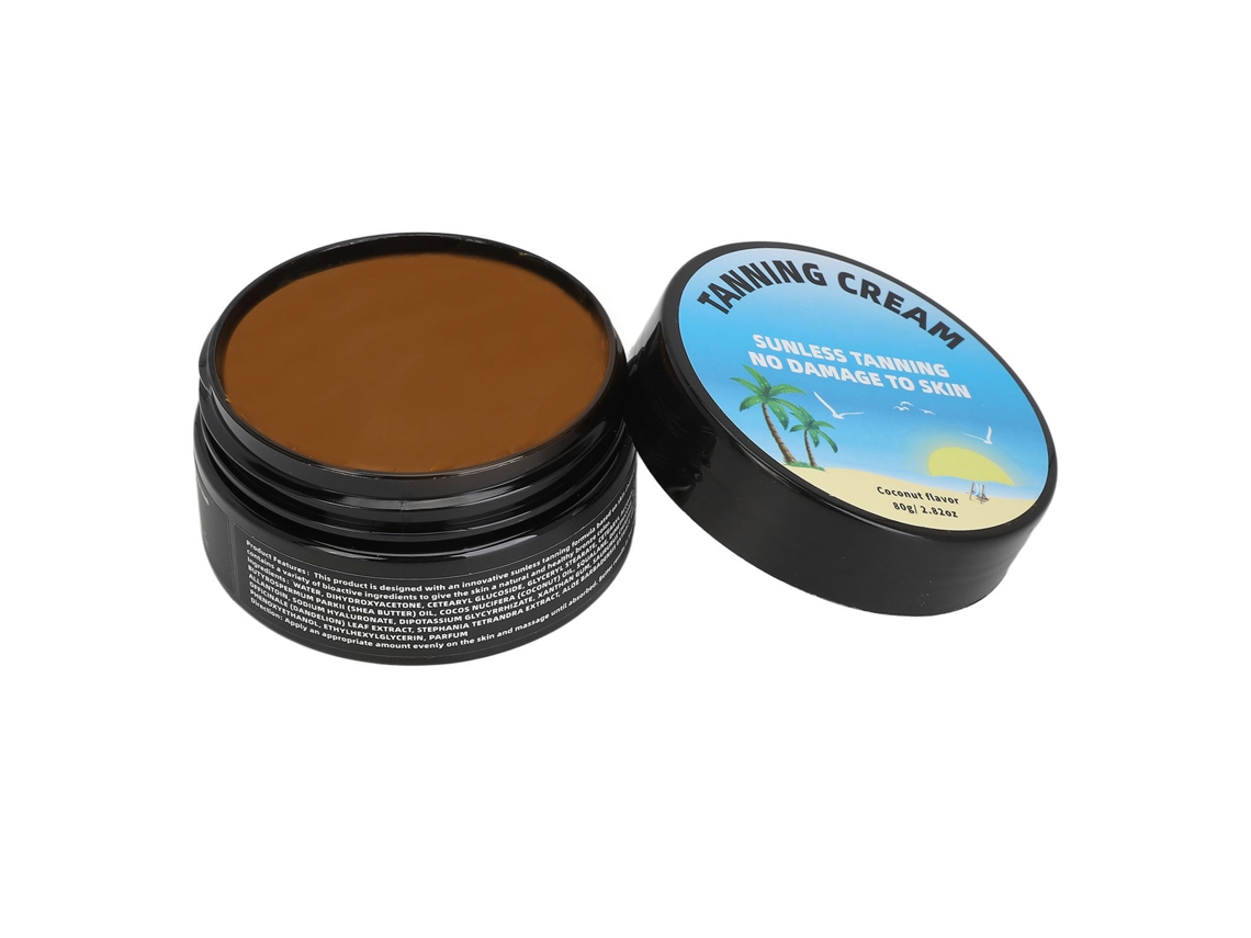 Crema Autobronceadora Hidratante a Base de Plantas 2.8 Oz con Efecto Impermeable y Bronceado Uniforme