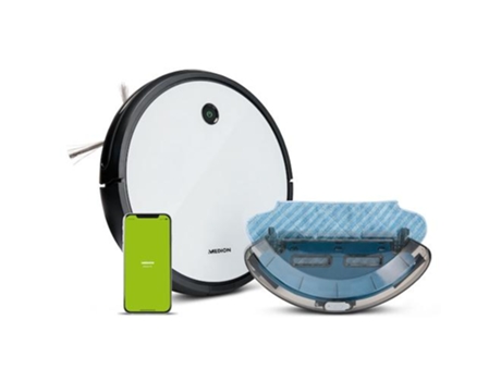 Robot Aspirador Medion Md 19601 0,5 L Sin Bolsa Blanco