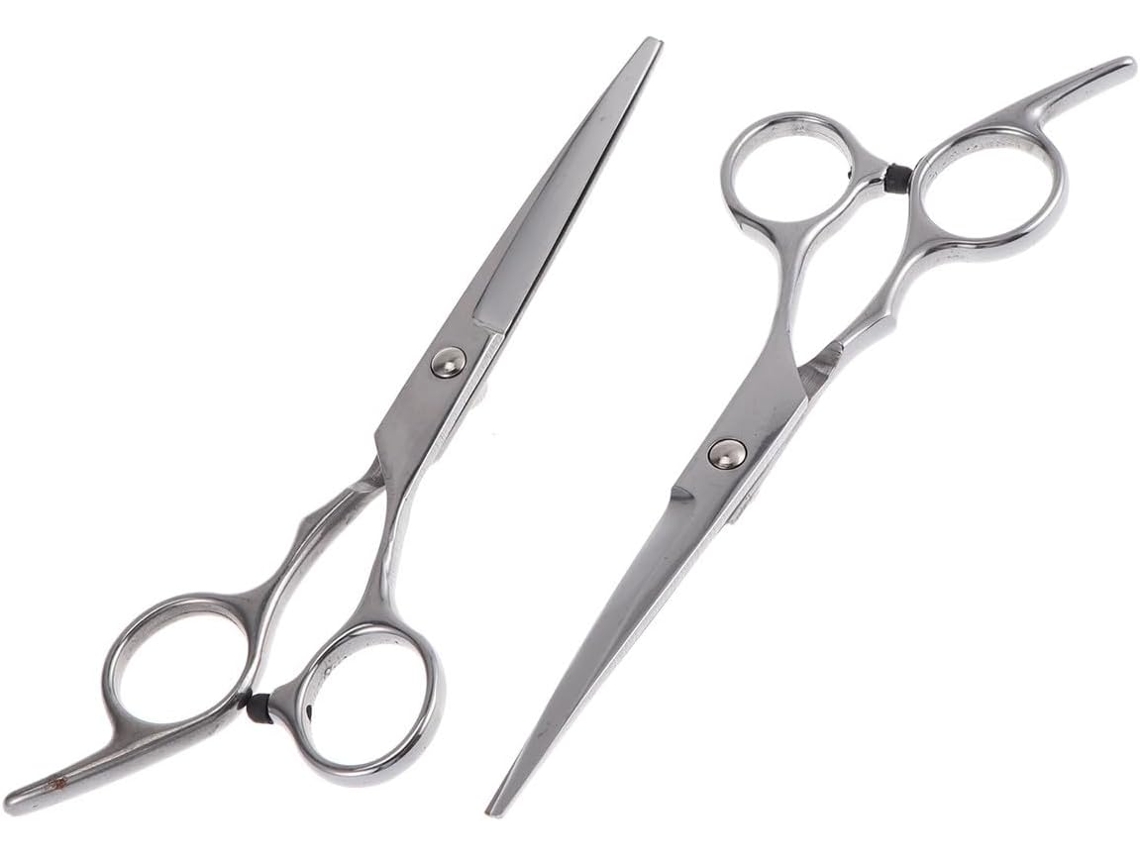 Tijeras De Coiffure 2pcs Pour Coupe Cabello Profesionals Faciles A Transporter En Acero