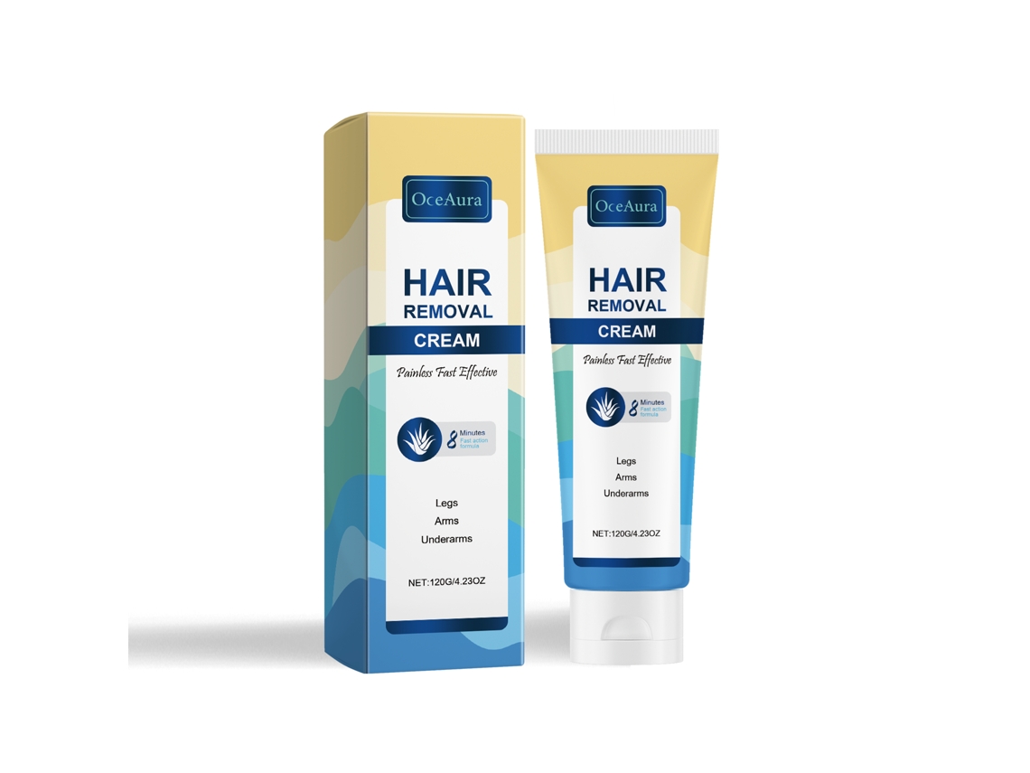 Crema depilatoria calmante para piel sensible