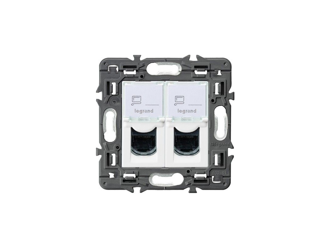 Base Valena Next 2xrj45 Utp Cat 6 Blanco Legrand 741276