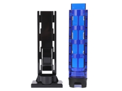 Soporte para caña de pescar, caja azul, accesorio