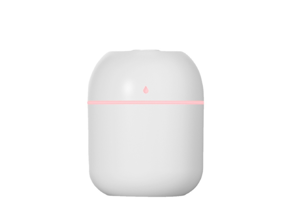 Humidificador de gotas de agua, mini espacio de trabajo en casa, mini dormitorio para coche, humidificador de hidratación con luz atmosférica silenciosa.