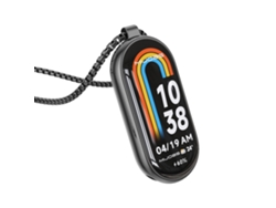 Xiaomi Mi Band 8 Mijobs Collar de Reloj de Acero Inoxidable con Colgante de Metal (Negro)