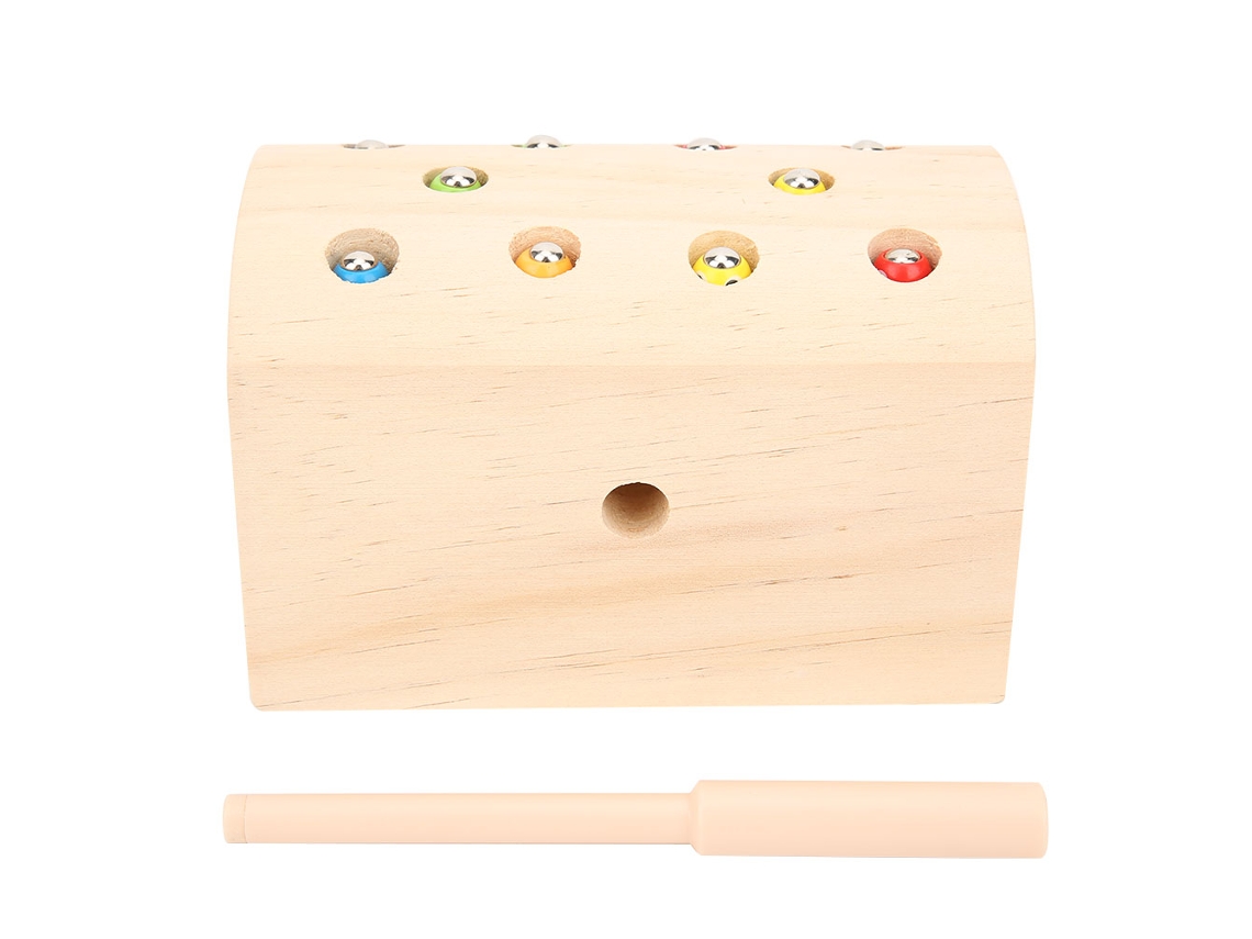 -juguete De Capturar Insectos Con Imán Madera Juego Interactivo Padre-hijo Para Escritorio Color Madera