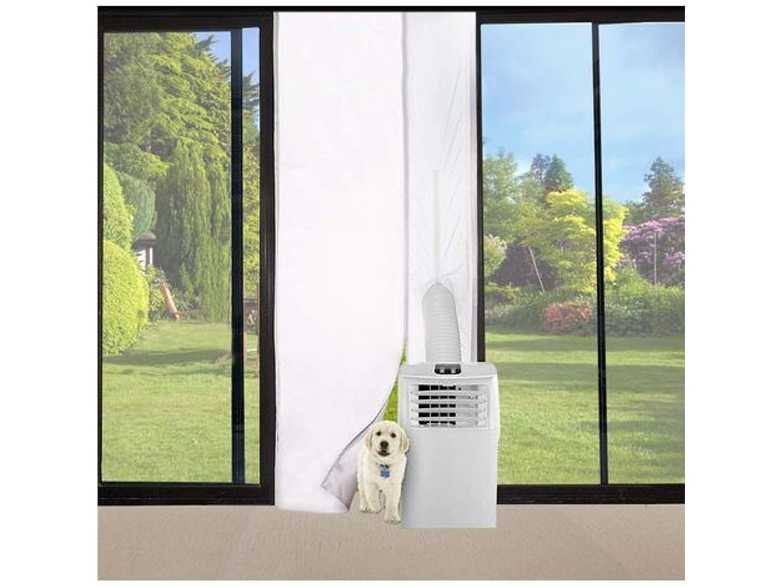 HYMNORA Kit de Sello para Puerta de Aire Acondicionado 210x90cm - Tela de Sello para Todas las Unidades Móviles de Aire Acondicionado, Fácil Instalación con M