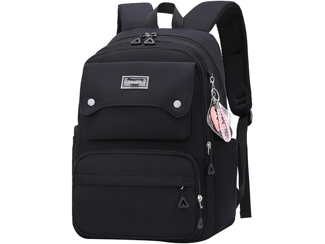2026-mochila Casual Para Adolescentes Y Mujeres Escuela Viaje Portátil Negro