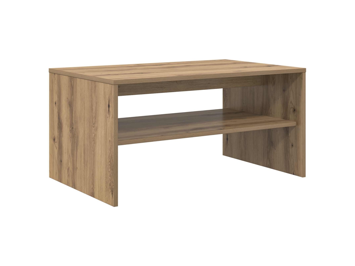 Mesa de centro de roble artesanal 80 x 50 x 40 cm MAISON EXCLUSIVE