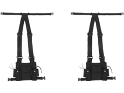 2 Radios De Bolsillo, Arnés De Radio De Pecho, Bolsa Frontal Para Uv-5r Negra