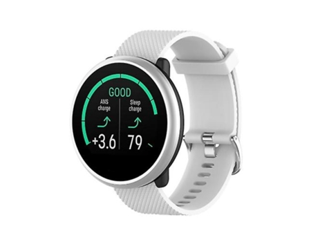 Correa para reloj Polar Ignite Fashion de silicona texturizada de repuesto, color blanco VENISYMLIS
