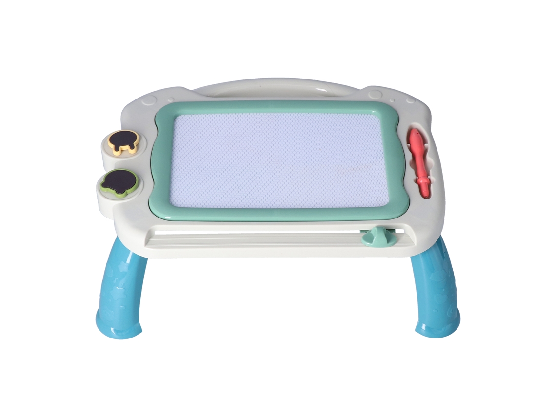 Ats-pizarra Magnética Para Niños Con Patsas, Mesa De Dibujo Y Escritura Colorida, Ideal Para Niños De +3 Años, Color Gris Verde
