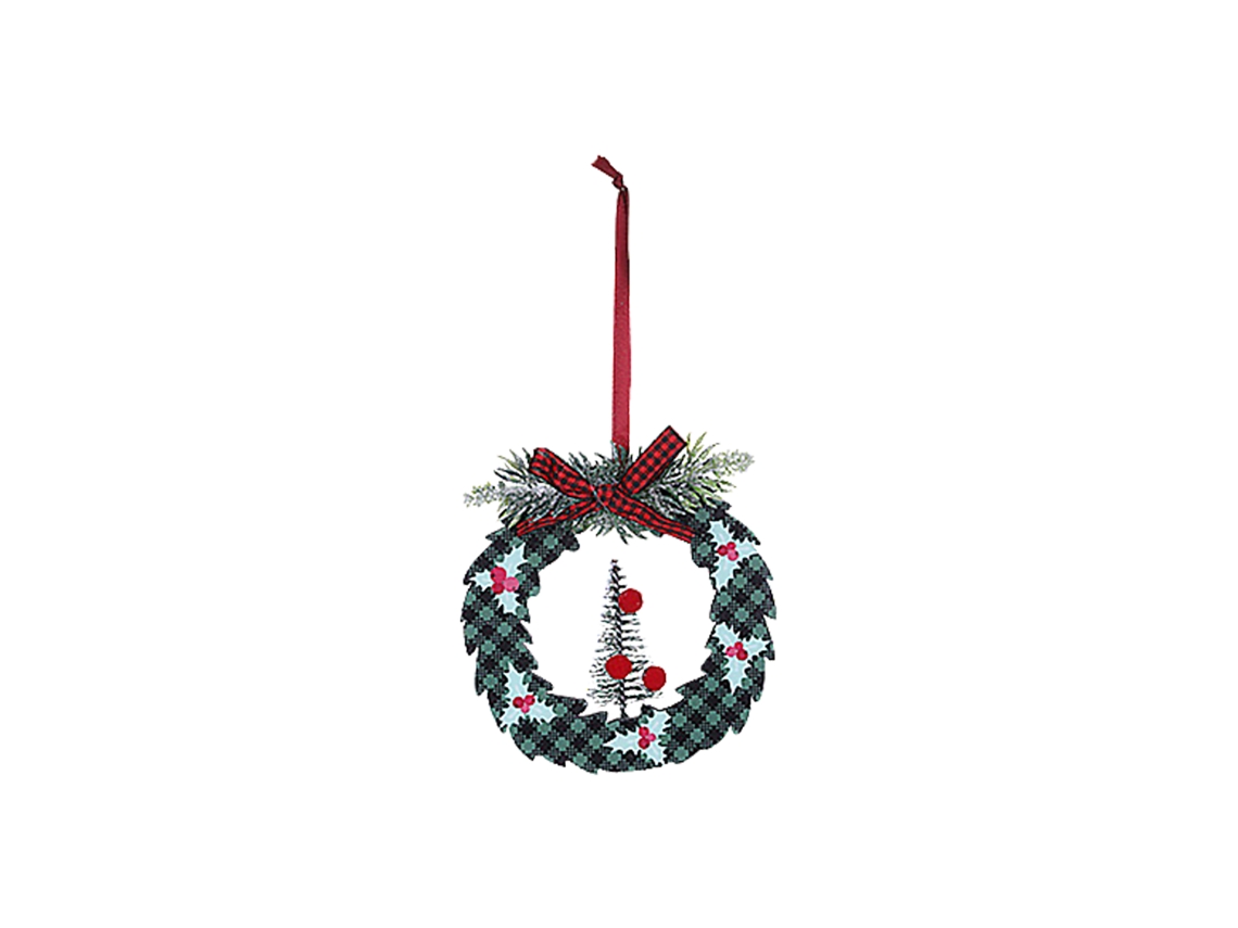 Adorno de guirnalda verde para árbol de Navidad
