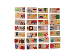 Juego de bloques de construcción de animales de madera de 28 piezas (2026) - Juguete educativo tipo rompecabezas para bebés y niños.
