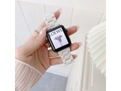 Correas De Reloj Inteligente De Reemplazo Para Pc Con Hebilla De Metal Para Iwatch 1-7 Se Blanco 38/40/41mm