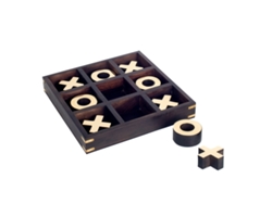 Tres en raya grande de madera para regalo - Juego clásico de estrategia y diversión BY SIGRIS