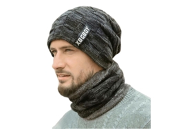 2026-conjunto De Gorro De Lana Y Bufanda Para Invierno Hombre Calientito Gorro De Ski Con Forro Polar