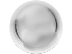 Esfera De Espejo Hemisférica Plateada En Acero Inoxidable 304, Decorativa.
