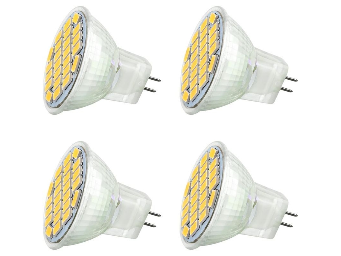 Bombilla Led Mr11 Gu4 12v-24v 3w Blanco Cálido 3000k 350lm 4 Unidades clase A+