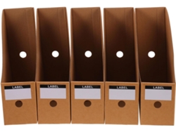 Juego De 5 Portadocumentos De Papel Kraft Para Oficina, Organizador Vertical De Documentos