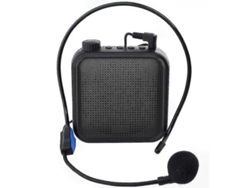 Amplificador De Voz Recargable Con Micrófono Con Cable Para Profesores, Guías Turísticos Y Más (negro) Jeu