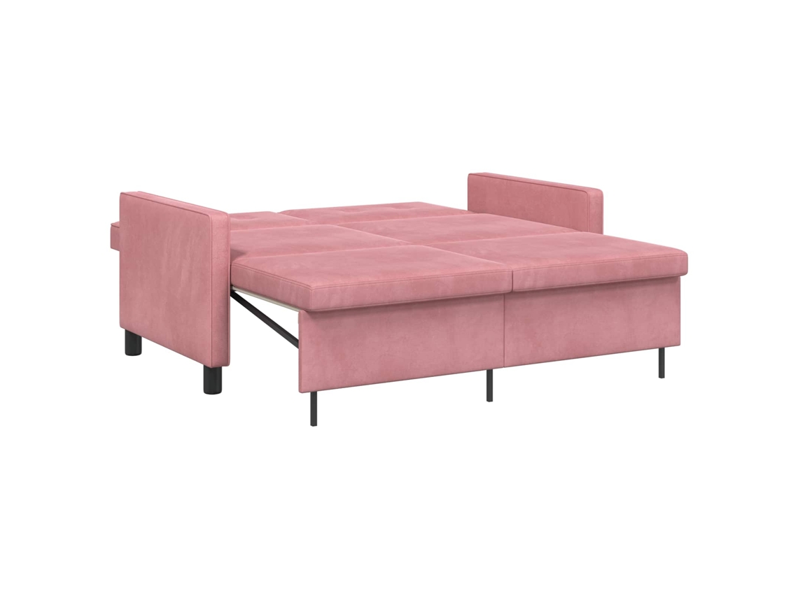 Sofá Cama Rosa Tela