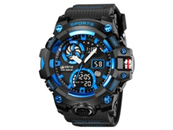 Reloj deportivo MDUG para hombre con cronógrafo, alarma luminosa y correa para estudiantes (largo x ancho x profundidad cm)