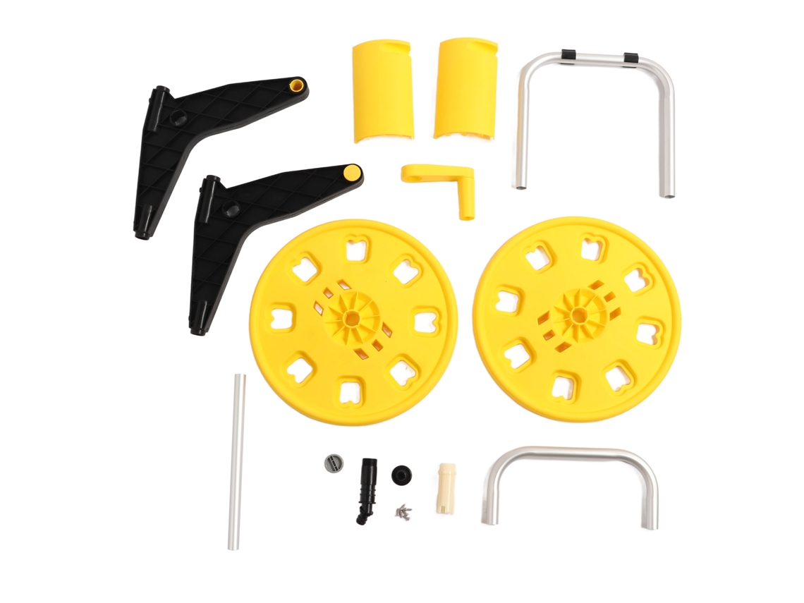 Carrete Portátil Amarillo Para Manguera De Jardín De 1/2 Pulgada, Con Capacidad Para 60 M, Para Jardín, Césped Y Uso En Exteriores H 3050s