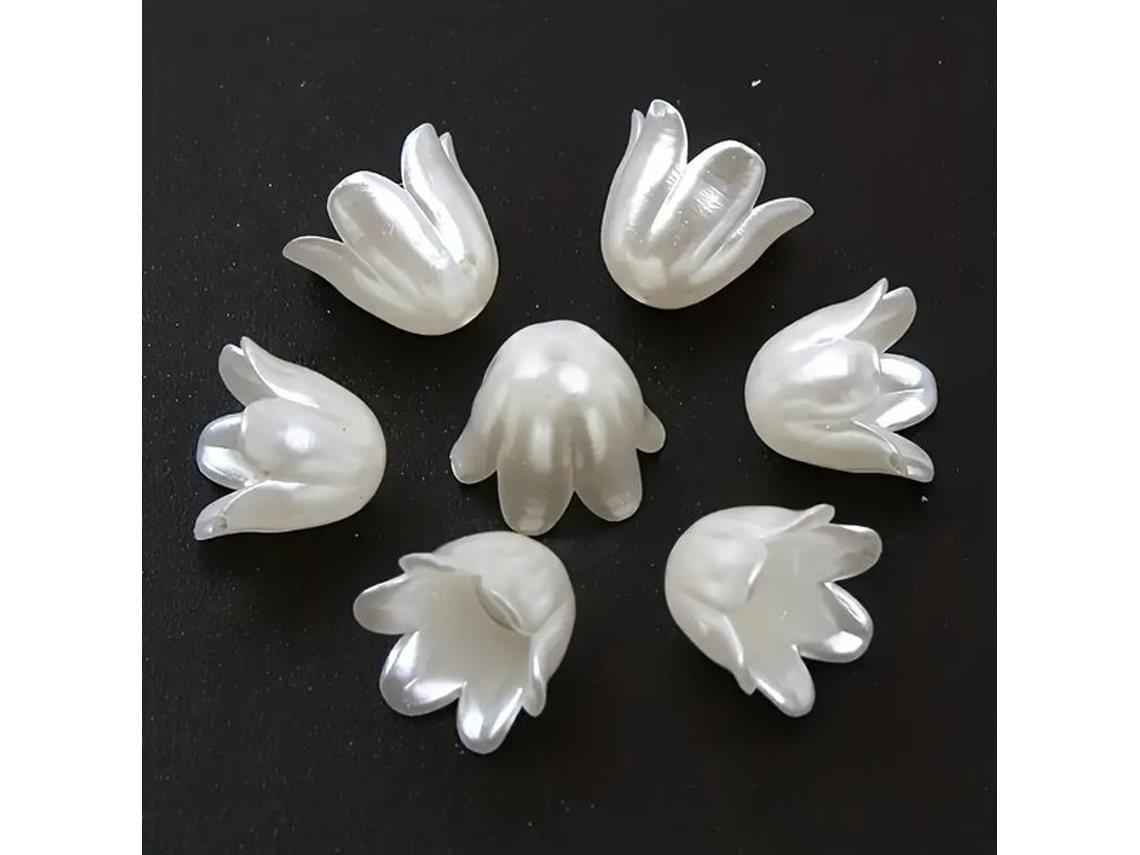 Cuentas de plástico con forma de flor para joyería Pickifypunnyb Slo Slowmoose