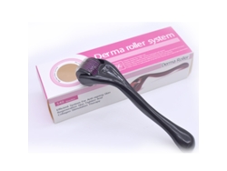 Rodillo De Microagujas 0,75 Mm Para Masaje Facial Y Del Cuero Cabelludo (mango Negro, Morado) Impermeable Multifunción Hogar Viajes