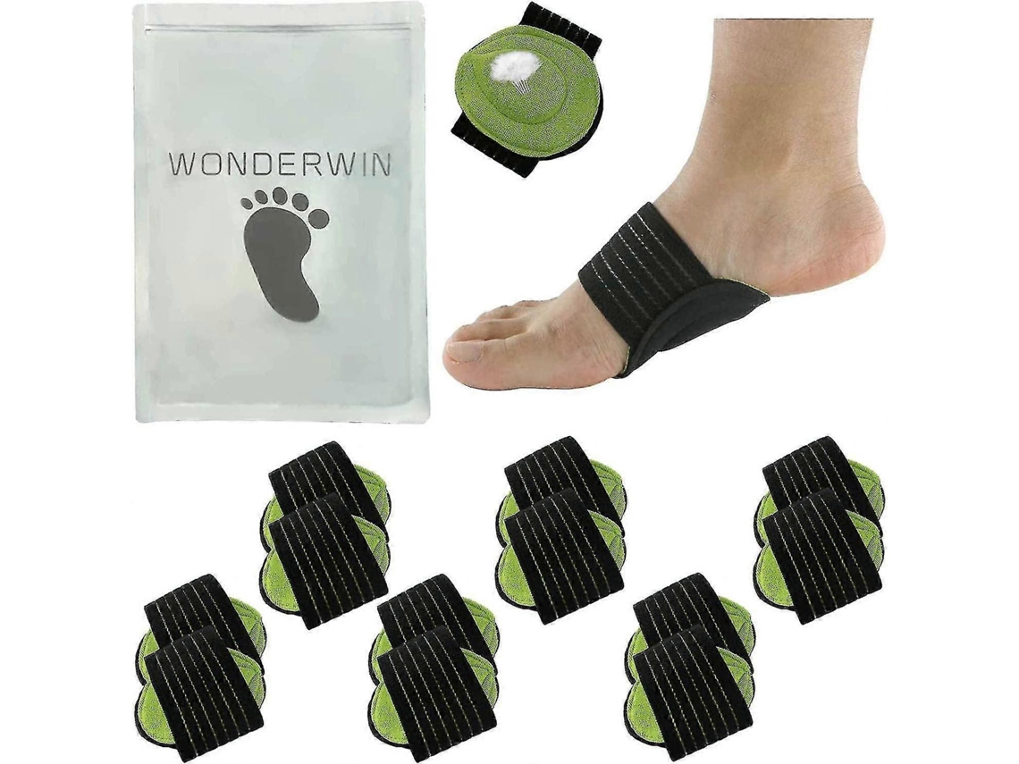 Soporte Arco Plantar, Almohadillas Para Alivio De Dolor De Fasciitis Plantar Y Corrector De Pie Plano Con Compresión Y Cojinaje 6 Pares