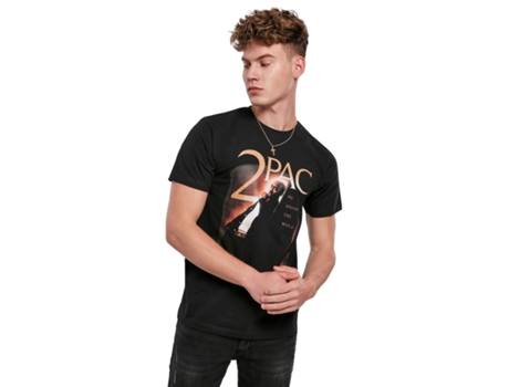 Camiseta MISTER TEE Tallas Grandes Tupac Against The World Negro (3XL)