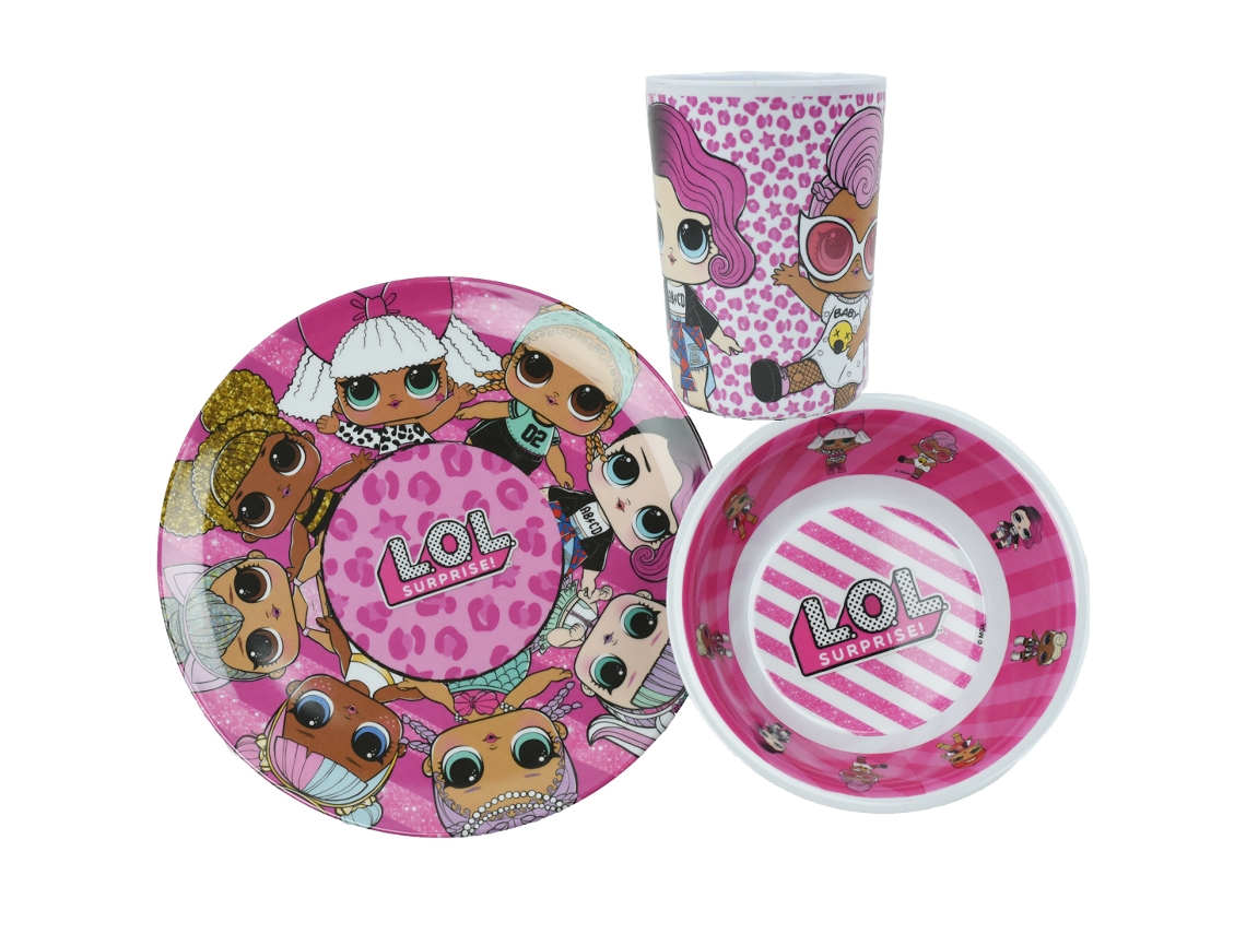 Juego de Platos para Niños MGA ENTERTAINMENT (El Plastico - Rosa)