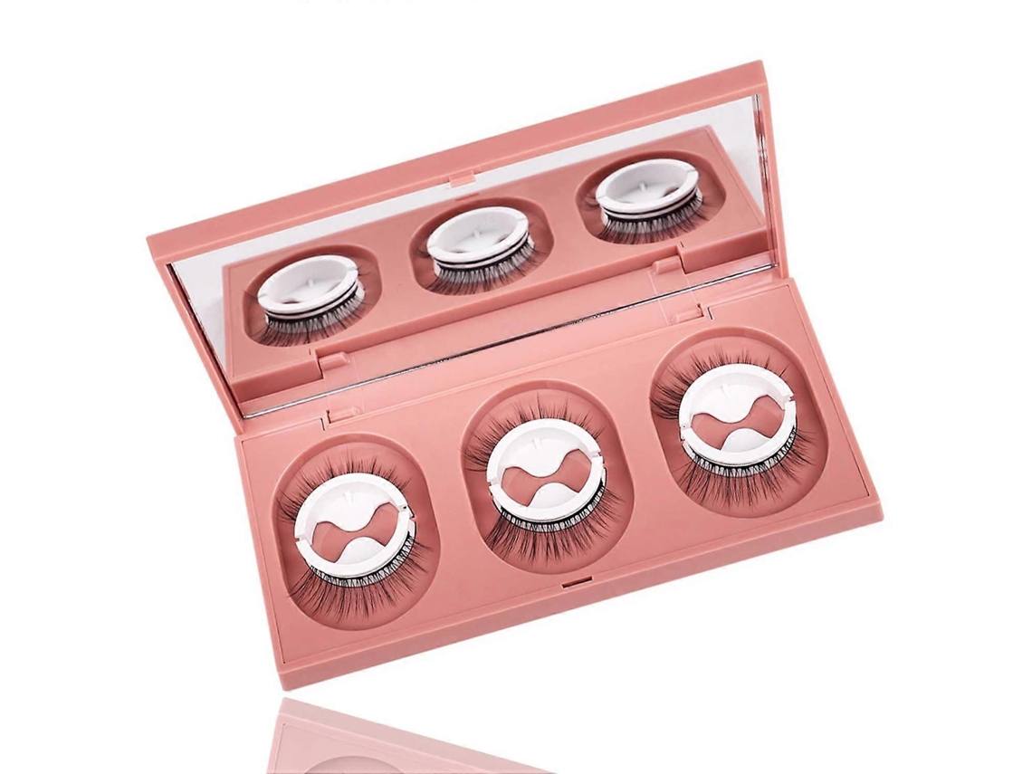 Pestañas Falsas Autoadhesivas Sin Pegamento Reutilizables Impermeables De Alta Calidad Para Maquillaje Diario Y Eventos