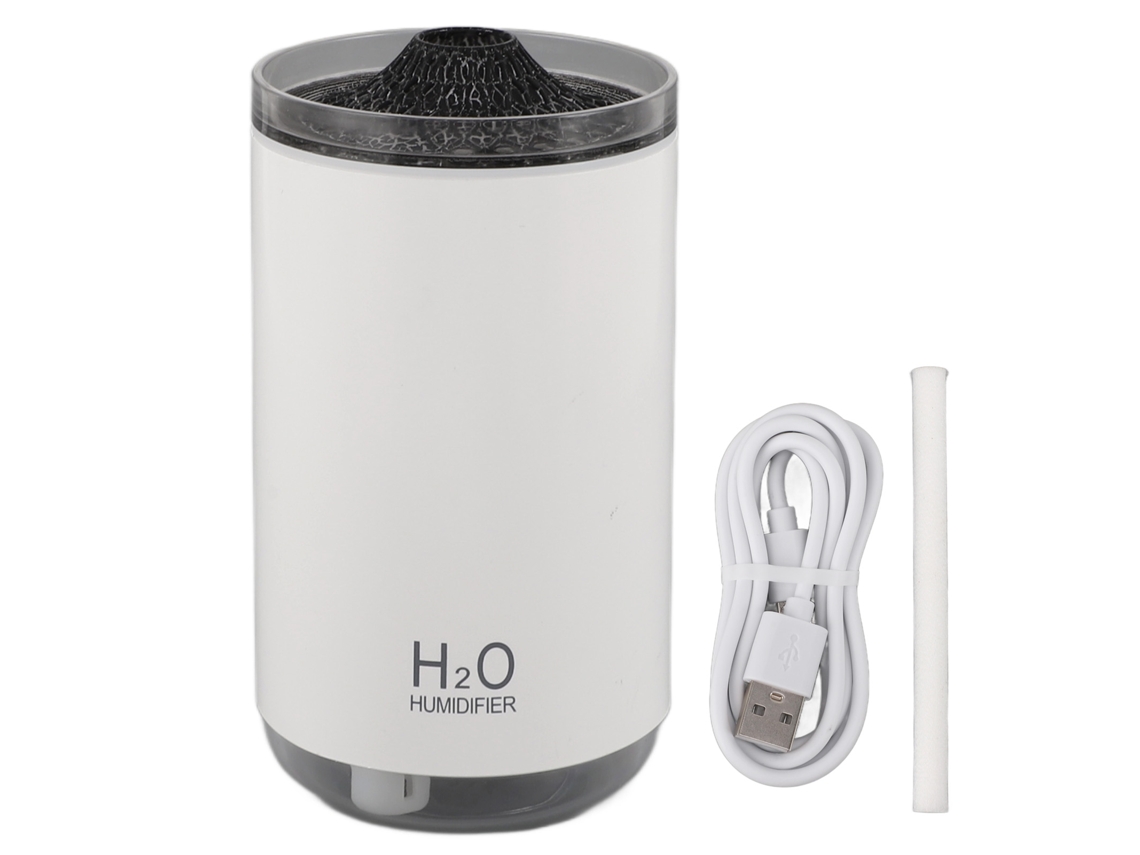 Difusor De Aromas Con Luz Degradada Y Llamas Simuladas, Humidificador Usb, 250 Ml, Para El Hogar, Viajes Y Oficina.