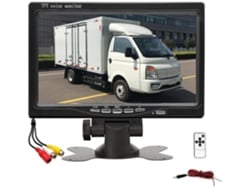 Monitor Lcd Para Coche De 7 Pulgadas (16:9) Y 800 X 480 Píxeles, 12 V/36 V, Con Entrada De Vídeo Bidireccional Y Cámara De Visión Trasera.