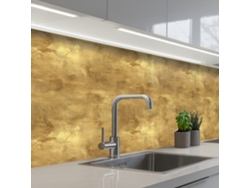 Paneles antisalpicaduras para cocinas industriales - Texturizados - Dorado 200x80 cm