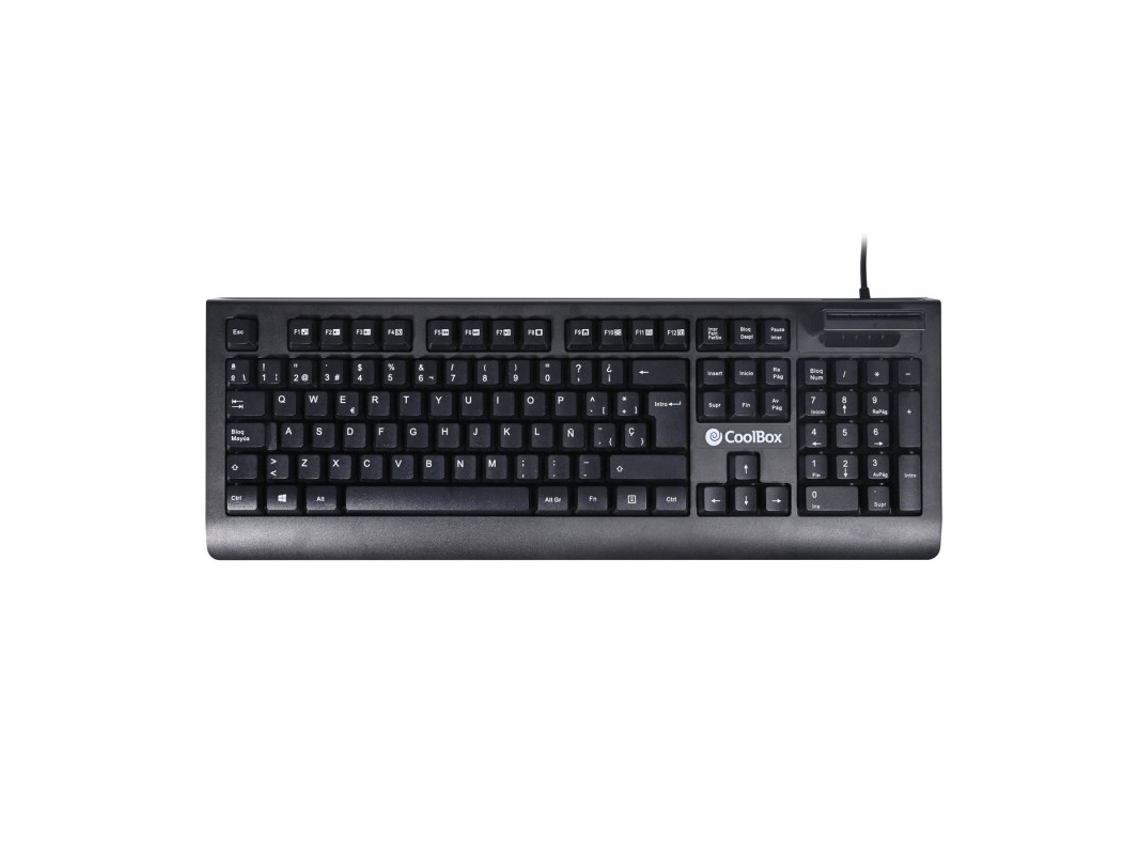 Teclado Coolbox Coo Tec04dni USB Office QWERTY Español Negro Coo Tec04dnivayotoy