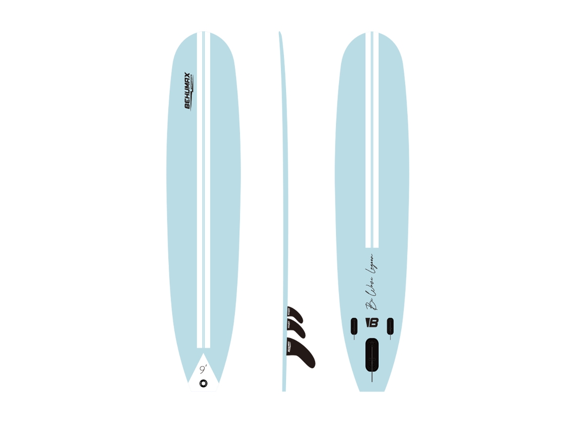 Tabla de surf Be Wave Lagoon de 9 pies, tabla de surf Behumax