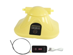 -máquina De Saltar Cuerda Inteligente Automática Con Conteo Electrónico Y Control Remoto Para Adultos Y Niños Amarillo