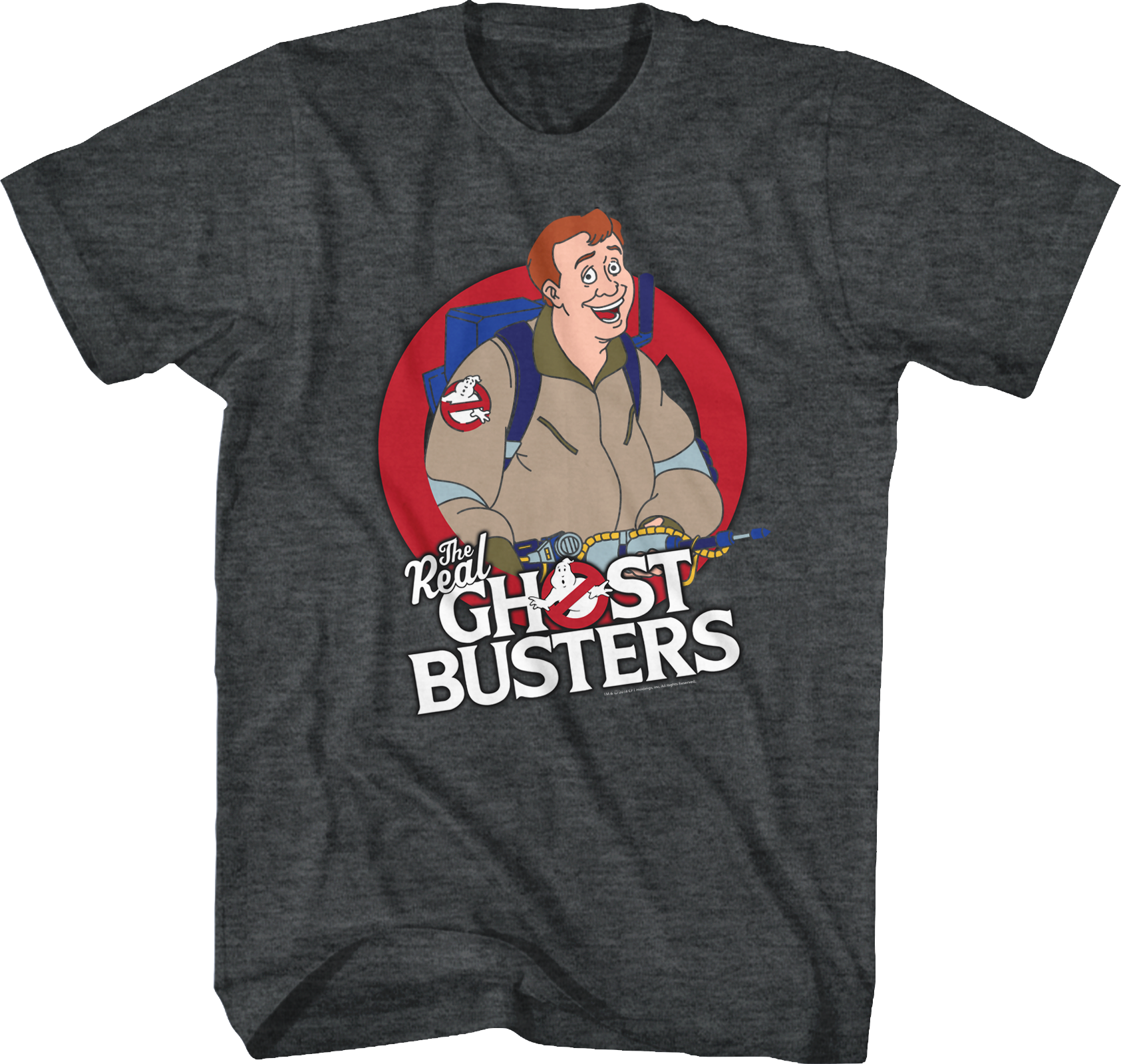 Camisetas Unisex DEEPSTONE Ray Stantz Real Ghostbusters brezo negro (L)