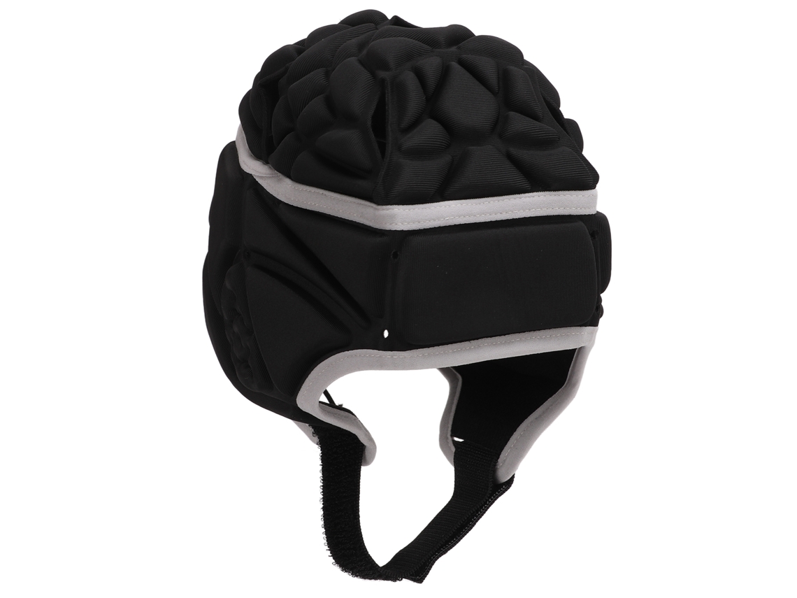 Casco De Fútbol Eva Antichoque Para Niños Y Adolescentes, Ligero, Protección Contra Impactos, Negro.