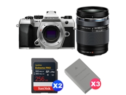 Om System Om-5 Mark Ii Plateado + 14-150mm F/4-5.6 Ii + 2 Sandisk 256gb Extreme Pro Uhs-ii Sdxc + 3 Om System Bls-50 + Ebook Pricedirect