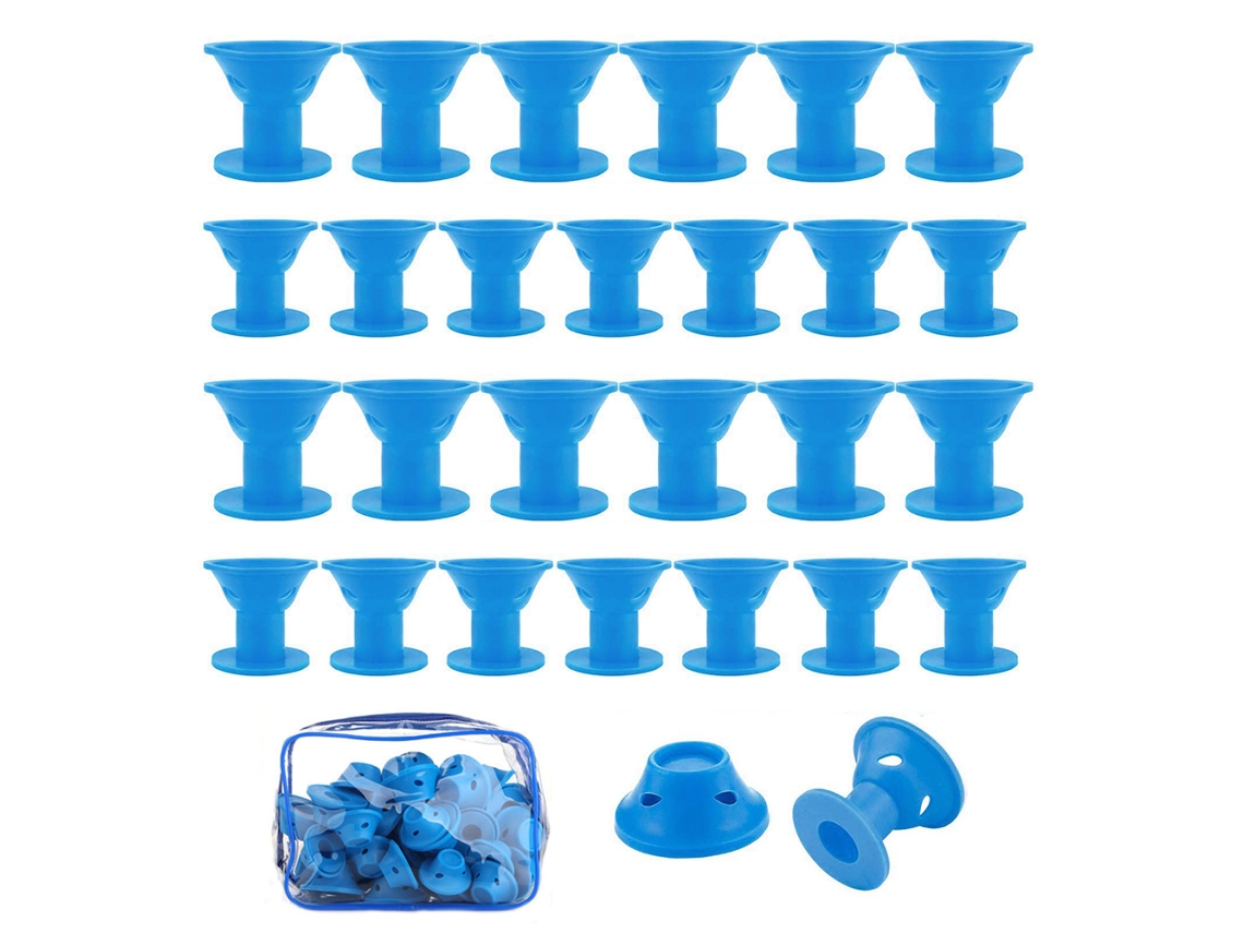Rodillos mágicos de silicona 40 unidades (20 grandes y 20 pequeños)