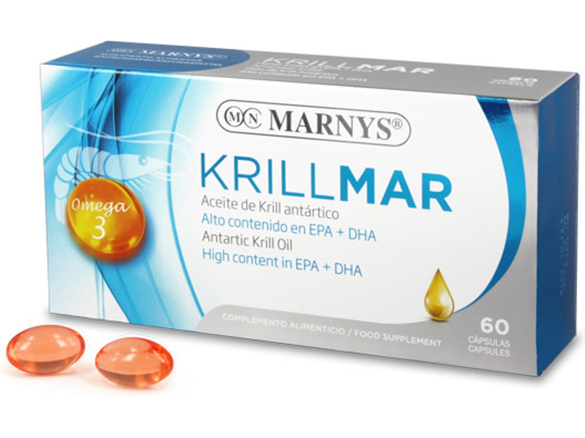 Suplemento Alimentar MARNYS Krillmar De Krill Antartico (60 Capsulas)