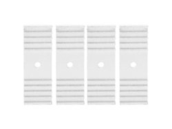 Abrazadera de 4 piezas para correa de distribución con dientes de aluminio oxidado para impresora 3D Reprap de 25 x 70 mm