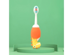 Cepillo De Dientes Suave Para Niños, Con Diseño De Dibujos Animados, Limpieza Profunda, Para Niños Y Niñas, Color Naranja.